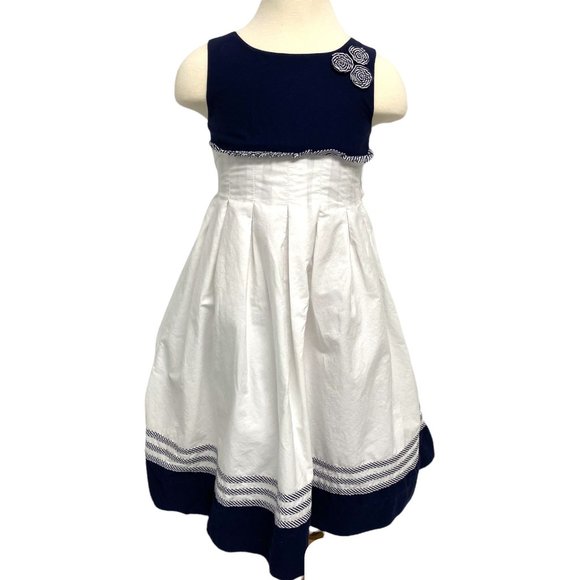 Chelsea's Corner Other - Chelsea's Corner girl's size 7 casual dress blue/white